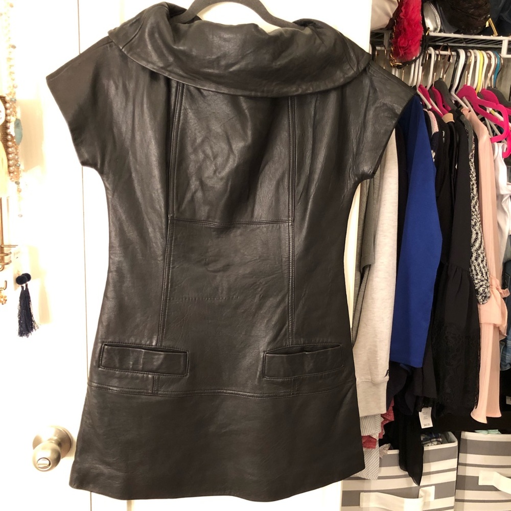Marc by Marc Jacobs Leather runway dress